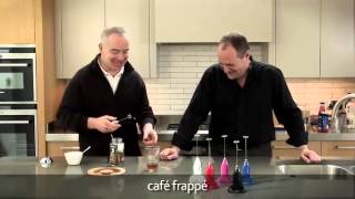 How to make a frappé coffee using an aerolatte milk frother [upl. by Yojenitsirk]