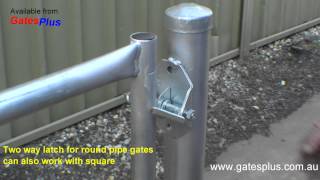 Gate Latch 2 way for round pipe and square [upl. by Kifar]