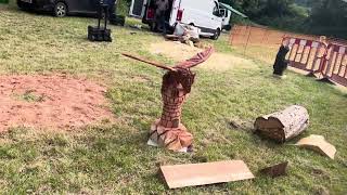 A fabulous range of wooden sculpture at Caerleon festival 2024 [upl. by Dlanod]