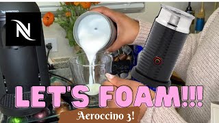 How To Foam Milk With Aeroccino 3 Make Coffee With Foam Tips amp Tricks  Easy Foamed Latte Recipe [upl. by Eetsud269]