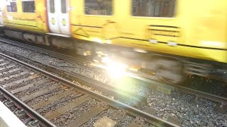 Merseyrail 507 009 making arcs at Birkdale station [upl. by Mommy893]