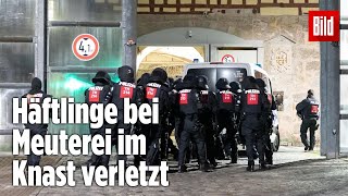 Gefängnismeuterei Polizei stürmt Knast in Thüringen  JVA Untermaßfeld [upl. by Lough]